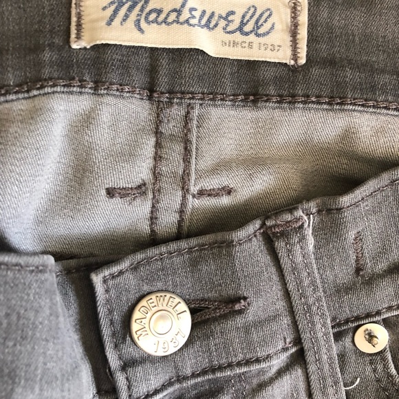 Madewell Faded Gray Jeans with side zippers - Picture 4 of 13
